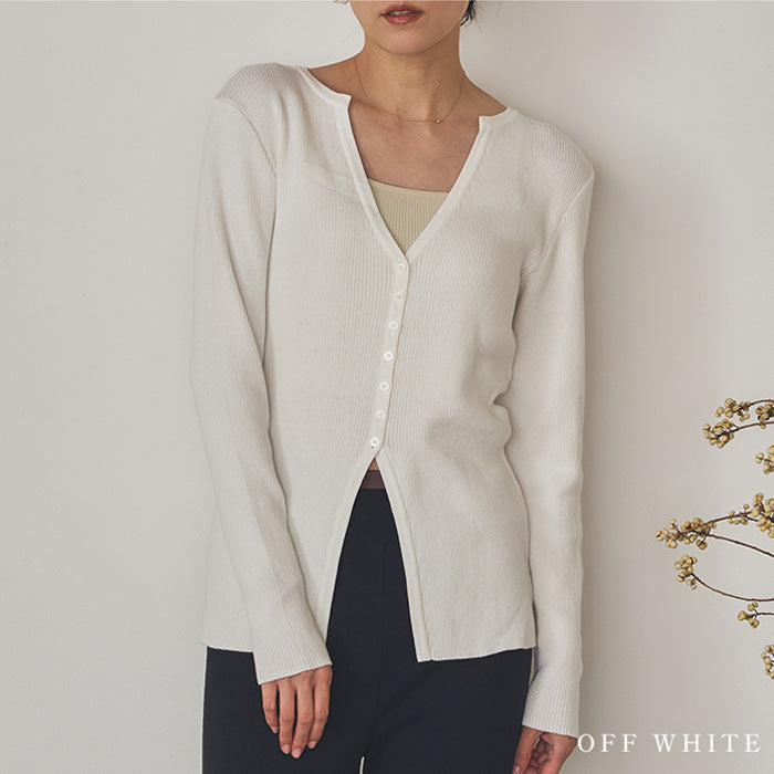 山茶花（さざんか） オーガニックコットン ニットカーディガン