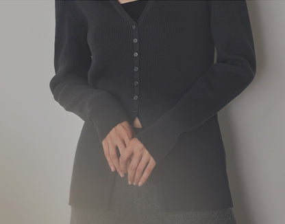 山茶花（さざんか） オーガニックコットン ニットカーディガン