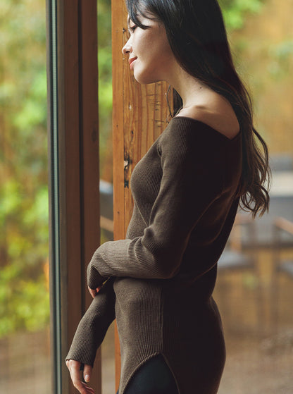 椿（つばき） オーガニックコットン ニットプルオーバー