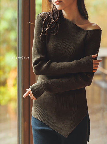 椿（つばき） オーガニックコットン ニットプルオーバー