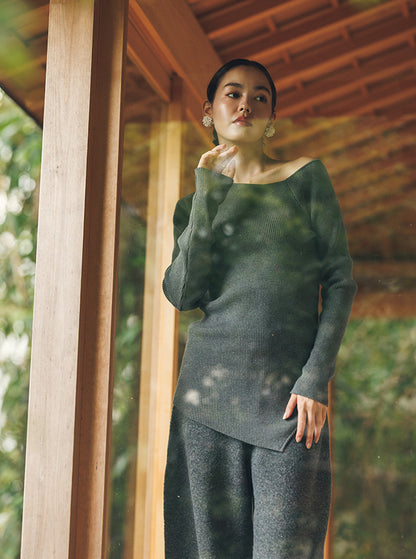 椿（つばき） オーガニックコットン ニットプルオーバー