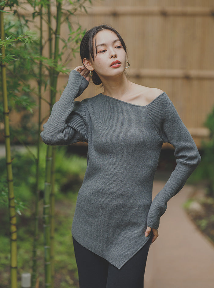 椿（つばき） オーガニックコットン ニットプルオーバー