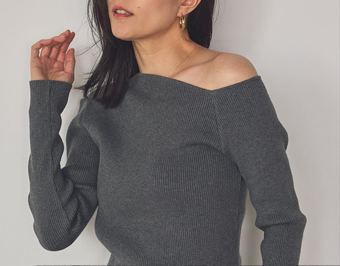 椿（つばき） オーガニックコットン ニットプルオーバー