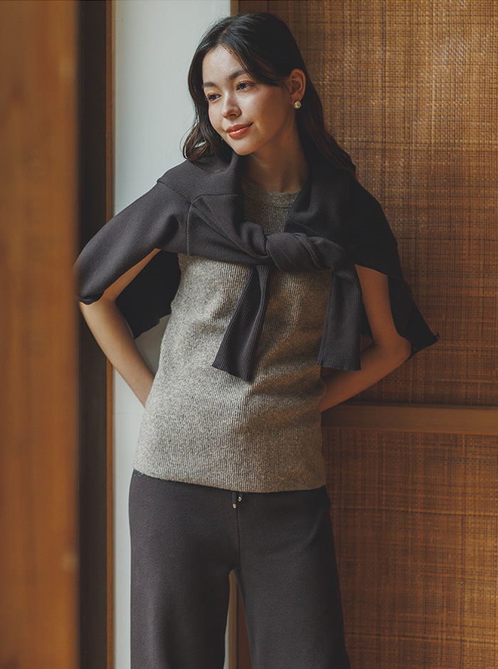 水仙（すいせん） オーガニックコットン ショートカーディガン