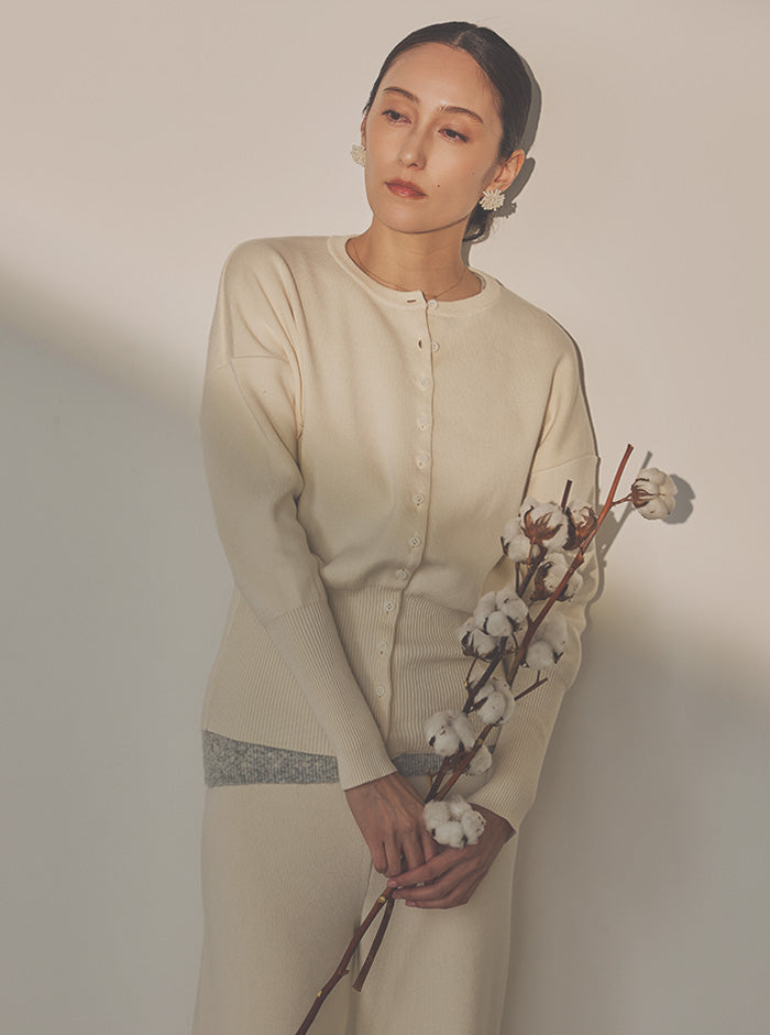 水仙（すいせん） オーガニックコットン ショートカーディガン