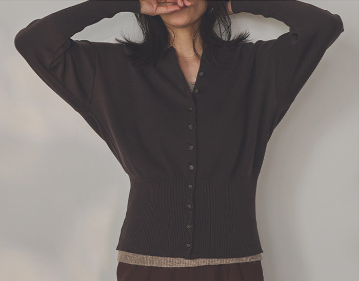 水仙（すいせん） オーガニックコットン ショートカーディガン