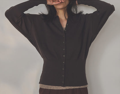 水仙（すいせん） オーガニックコットン ショートカーディガン