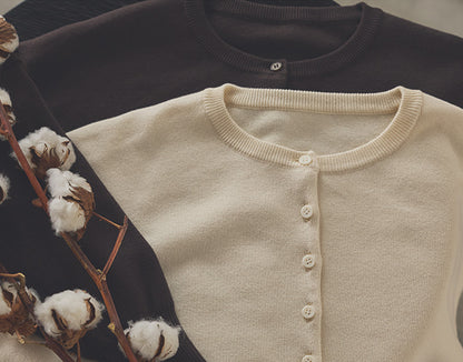 水仙（すいせん） オーガニックコットン ショートカーディガン