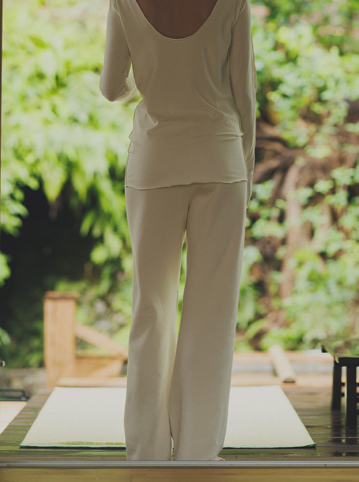 藤袴（ふじばかま） オーガニックコットンワイドパンツ