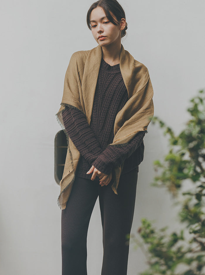 藤袴（ふじばかま） オーガニックコットンワイドパンツ