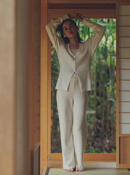 藤袴（ふじばかま） オーガニックコットンワイドパンツ