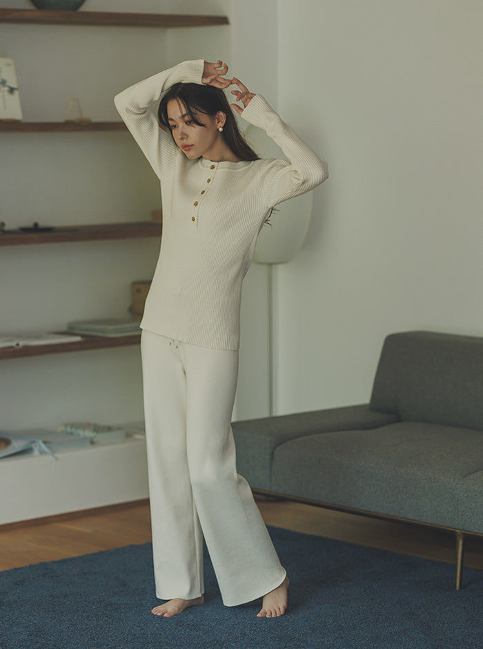 藤袴（ふじばかま） オーガニックコットンワイドパンツ