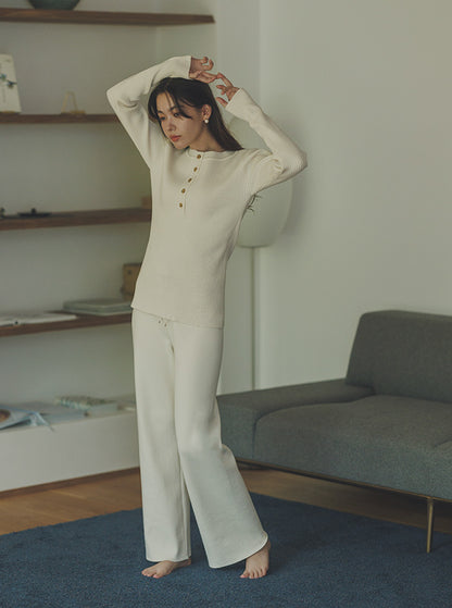 藤袴（ふじばかま） オーガニックコットンワイドパンツ