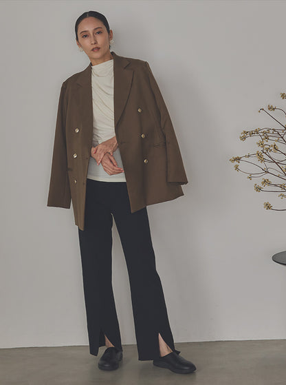 水芭蕉（みずばしょう） オーガニックコットンスリットパンツ