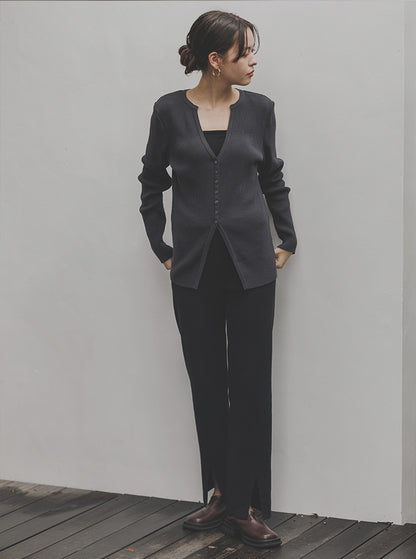 水芭蕉（みずばしょう） オーガニックコットンスリットパンツ