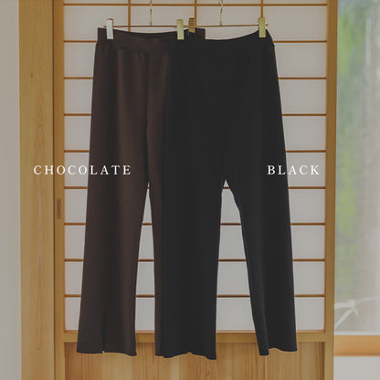 水芭蕉（みずばしょう） オーガニックコットンスリットパンツ