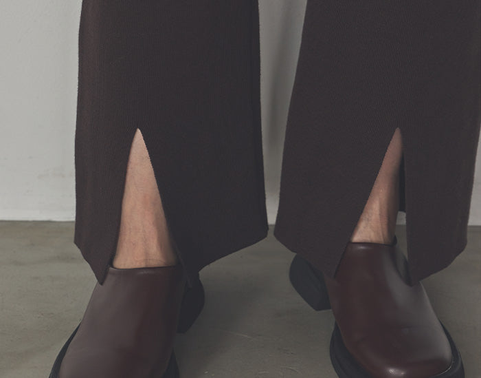 水芭蕉（みずばしょう） オーガニックコットンスリットパンツ