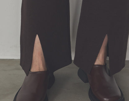 水芭蕉（みずばしょう） オーガニックコットンスリットパンツ