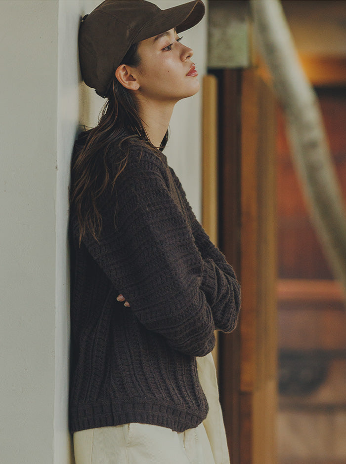 澄織 sumiori クロップド丈ニット