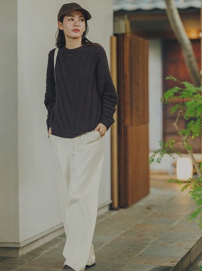 澄織 sumiori クロップド丈ニット