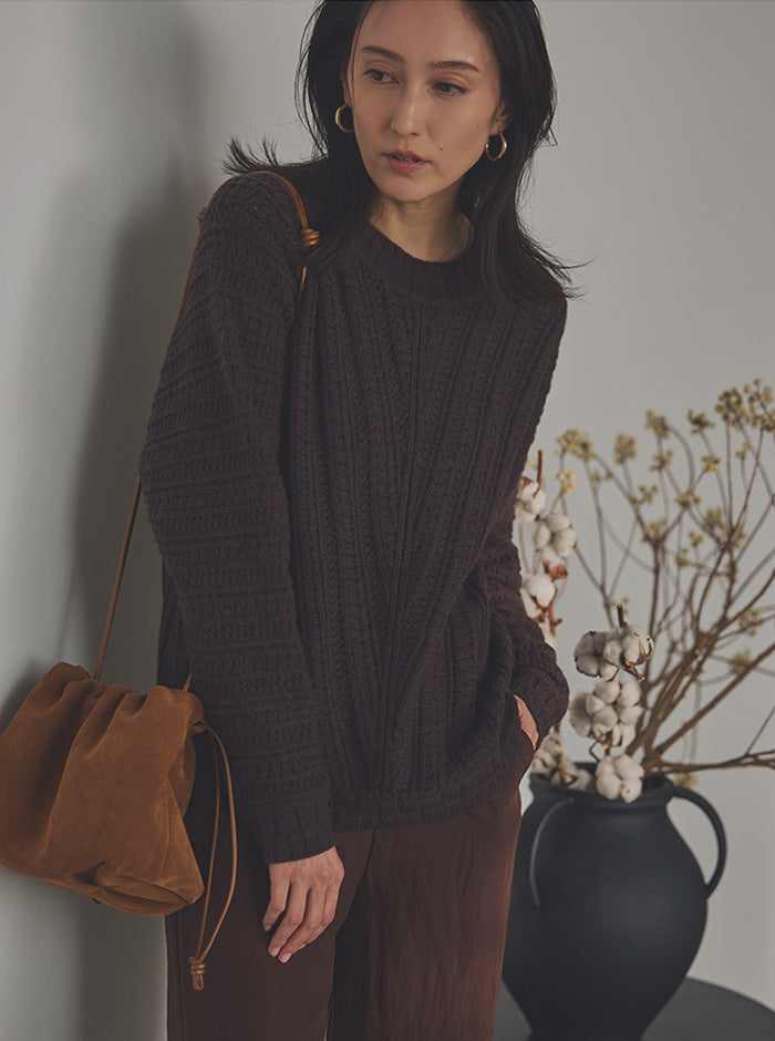 澄織 sumiori クロップド丈ニット