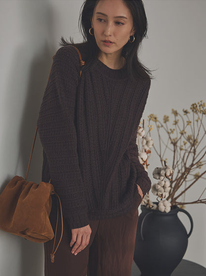 澄織 sumiori クロップド丈ニット