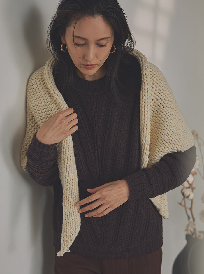 澄織 sumiori クロップド丈ニット