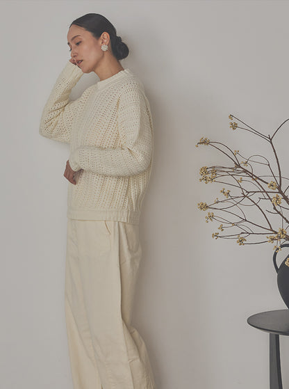 澄織 sumiori クロップド丈ニット