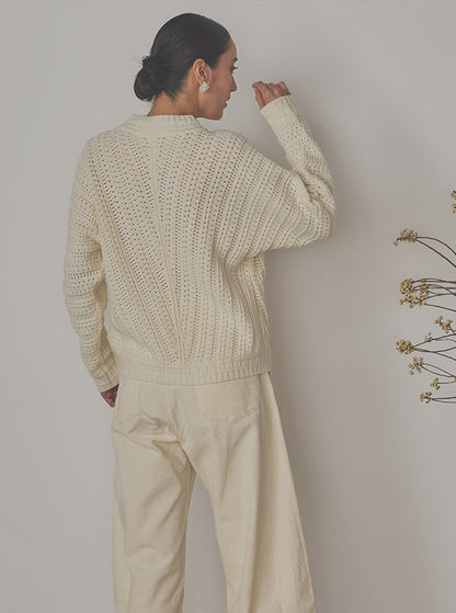 澄織 sumiori クロップド丈ニット