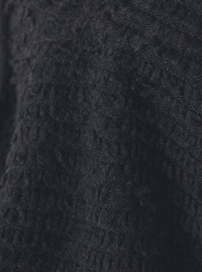 白椿（しらつばき） ジャガード編みニットプルオーバー