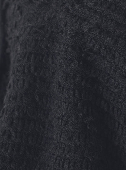 白椿（しらつばき） ジャガード編みニットプルオーバー