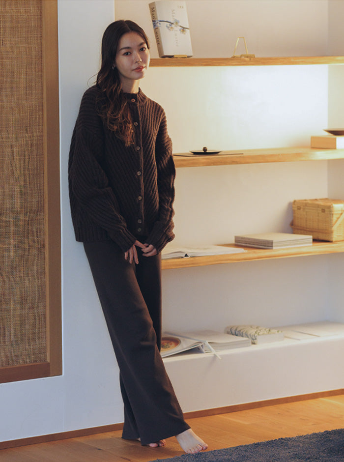 白菫（しろすみれ）リブニットブルゾン