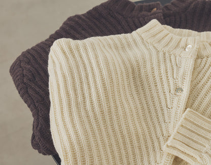 白菫（しろすみれ）リブニットブルゾン