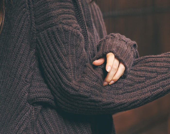 白菫（しろすみれ）リブニットブルゾン