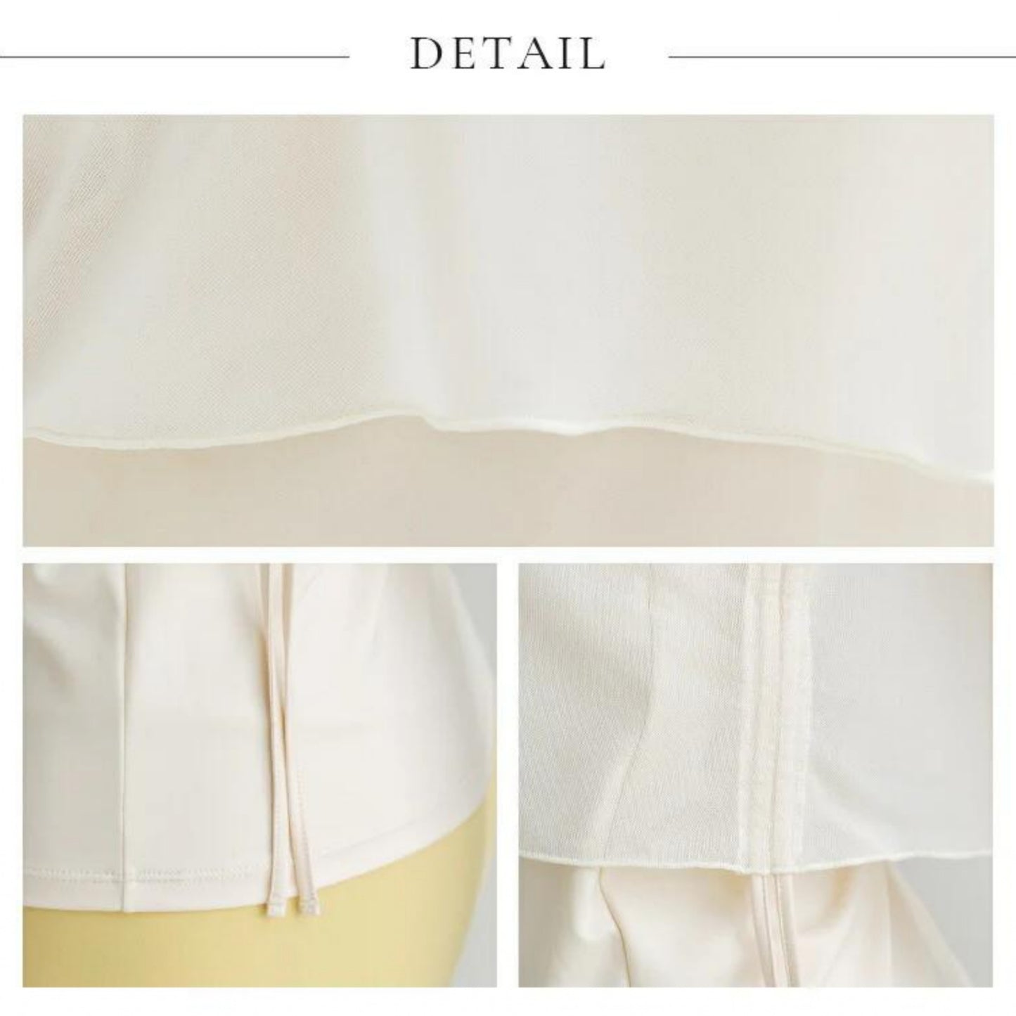 カップ付きトップス leeche071｜ピンク｜レイヤード｜チュール｜無地｜シースルー｜ヨガ｜かわいい｜おしゃれ｜Lee.che (リーチェ) ｜LIFE TUNING DAYS（ライフチューニングデイズ）｜