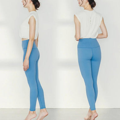 ショート丈トップスleeche076｜ホワイト｜フレンチスリーブ｜レーヨン｜無地｜Tシャツ｜タンクトップ｜シンプル｜ヨガ｜おしゃれ｜Lee.che (リーチェ) ｜LIFE TUNING DAYS（ライフチューニングデイズ）｜