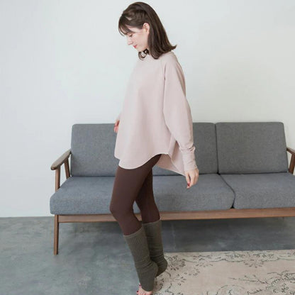 長袖ドルマントップス leeche088｜ピンク｜ラグラン｜ゆったり｜無地｜リブ｜ロングスリーブ｜ヨガ｜おしゃれ｜Lee.che (リーチェ) ｜LIFE TUNING DAYS（ライフチューニングデイズ）｜