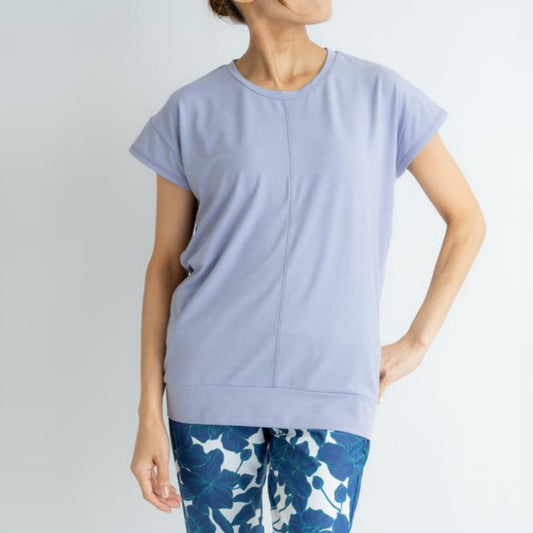 フレンチヨガトップ｜トップス｜UVカット｜ゆったり｜Tシャツ｜二の腕カバー｜Thetis Yoga Dress（テティスヨガドレス）｜LIFE TUNING DAYS（ライフチューニングデイズ）
