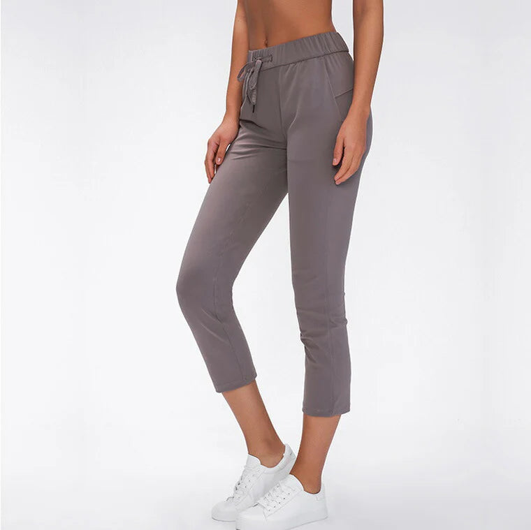 パンツr168｜スポーツウェア｜ヨガウェア｜ヨガ｜ピラティス｜イージーパンツ｜無地｜シンプル｜くすみパープル｜Lee.che (リーチェ) ｜LIFE TUNING DAYS（ライフチューニングデイズ）｜