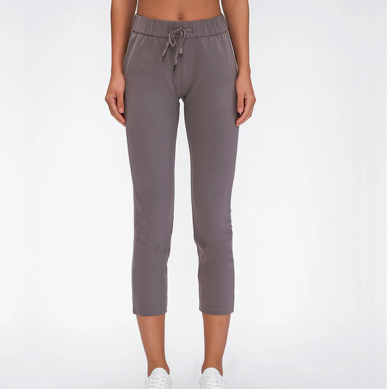 パンツr168｜スポーツウェア｜ヨガウェア｜ヨガ｜ピラティス｜イージーパンツ｜無地｜シンプル｜くすみパープル｜Lee.che (リーチェ) ｜LIFE TUNING DAYS（ライフチューニングデイズ）｜