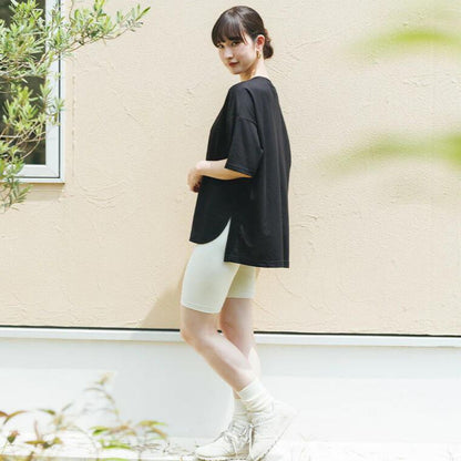 半袖プルオーバー sd001｜Tシャツ｜ブラック｜オーバーサイズ｜接触冷感｜レーヨン｜Lee.che (リーチェ) ｜LIFE TUNING DAYS（ライフチューニングデイズ）｜