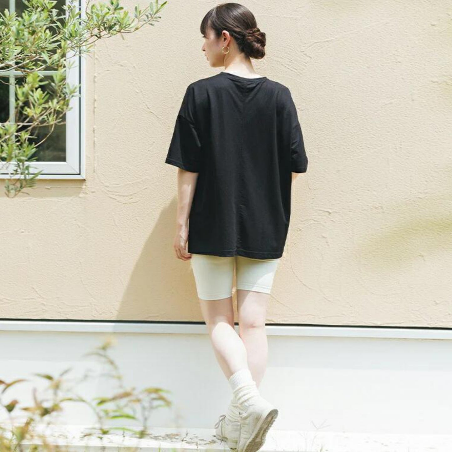 半袖プルオーバー sd001｜Tシャツ｜ブラック｜オーバーサイズ｜接触冷感｜レーヨン｜Lee.che (リーチェ) ｜LIFE TUNING DAYS（ライフチューニングデイズ）｜