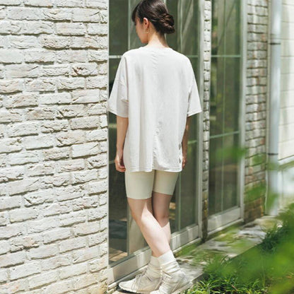 半袖プルオーバー sd001｜Tシャツ｜エクリュ｜オーバーサイズ｜接触冷感｜レーヨン｜Lee.che (リーチェ) ｜LIFE TUNING DAYS（ライフチューニングデイズ）｜