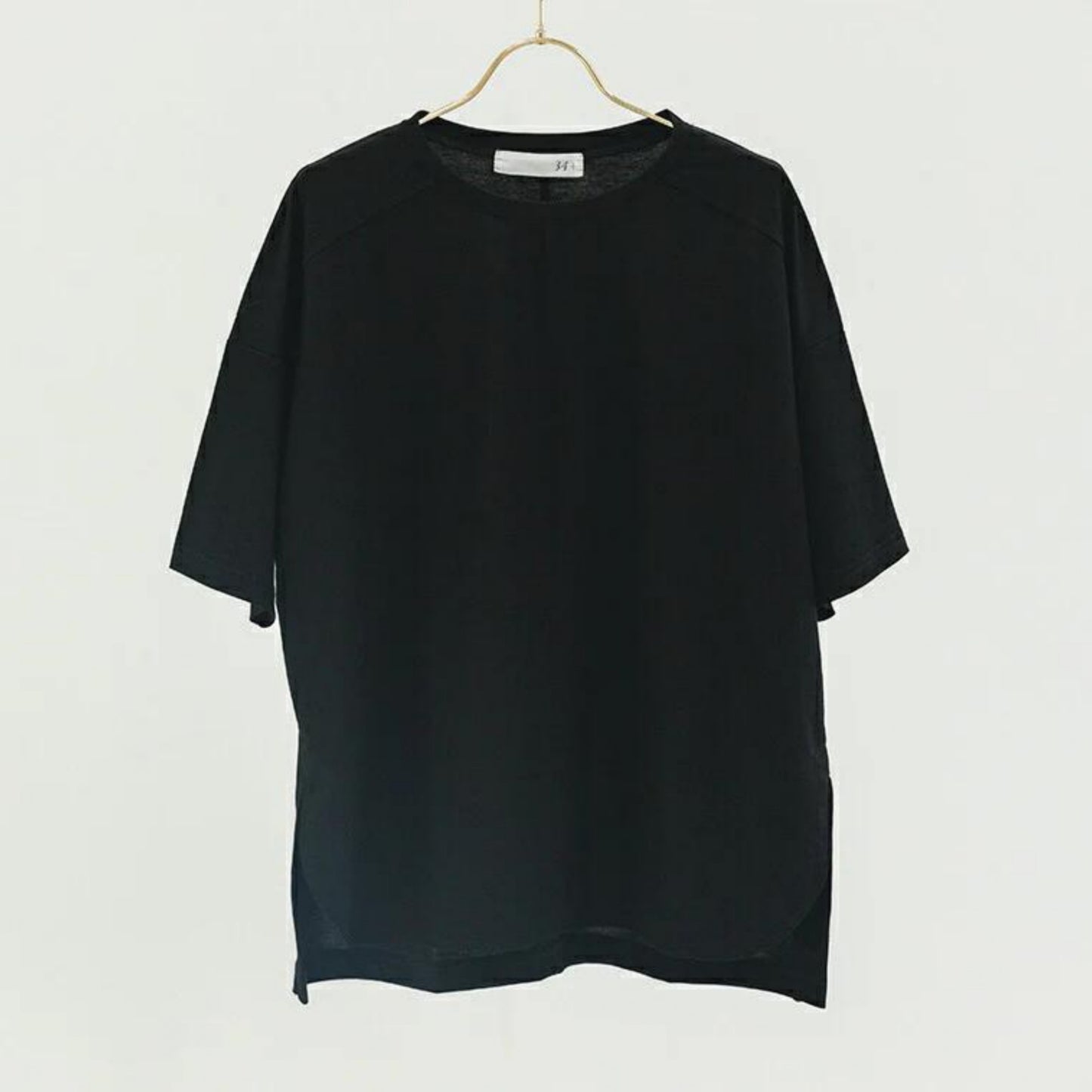 半袖プルオーバー sd001｜Tシャツ｜ブラック｜オーバーサイズ｜接触冷感｜レーヨン｜Lee.che (リーチェ) ｜LIFE TUNING DAYS（ライフチューニングデイズ）｜