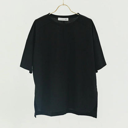半袖プルオーバー sd001｜Tシャツ｜ブラック｜オーバーサイズ｜接触冷感｜レーヨン｜Lee.che (リーチェ) ｜LIFE TUNING DAYS（ライフチューニングデイズ）｜