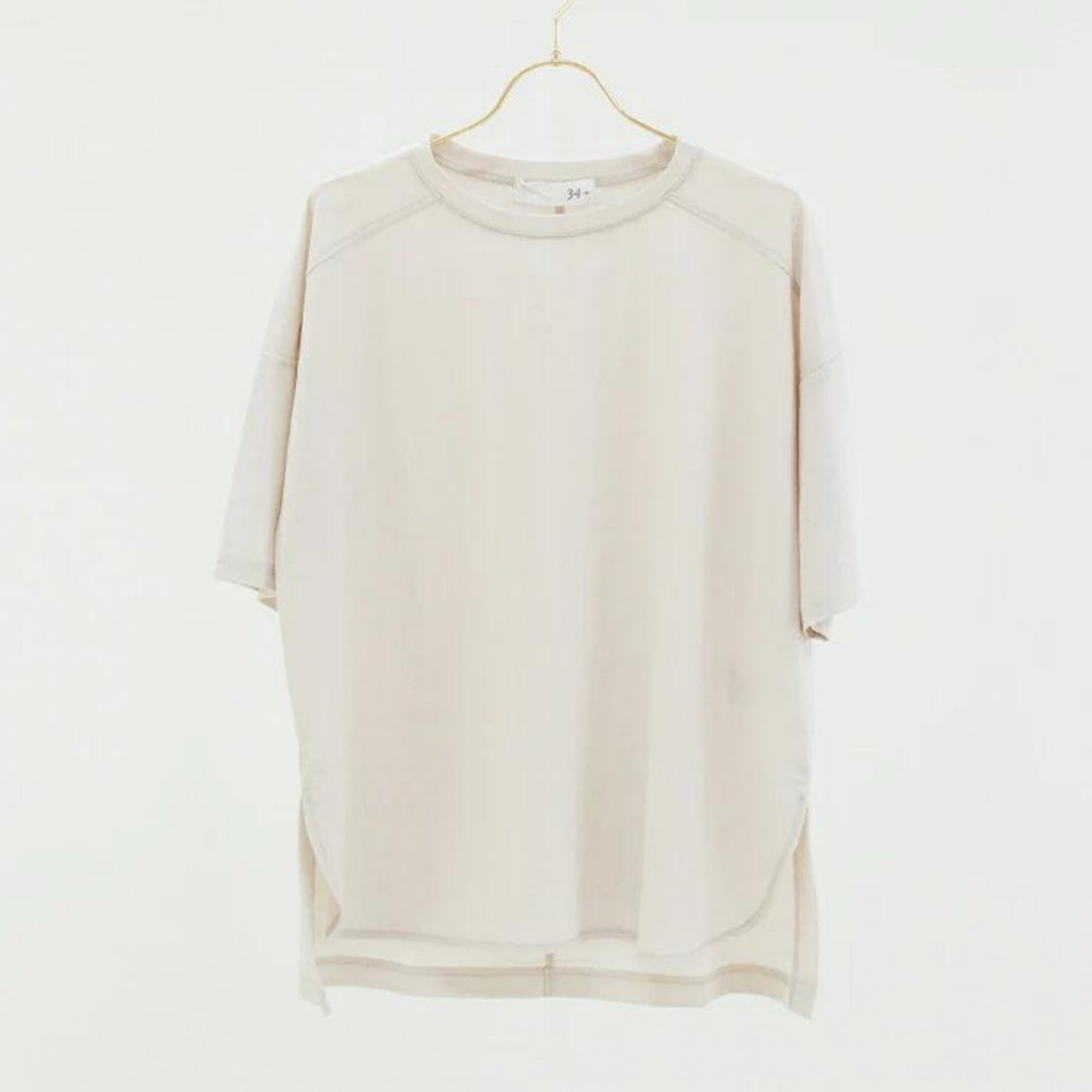 半袖プルオーバー sd001｜Tシャツ｜エクリュ｜オーバーサイズ｜接触冷感｜レーヨン｜Lee.che (リーチェ) ｜LIFE TUNING DAYS（ライフチューニングデイズ）｜