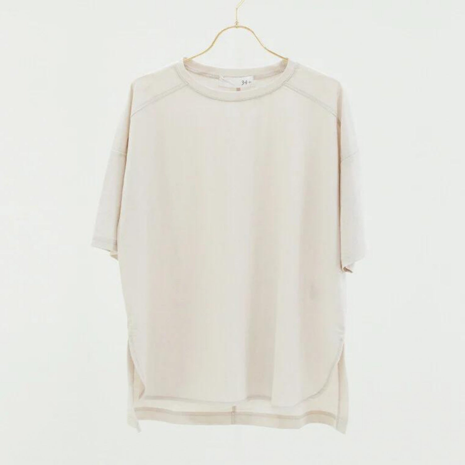 半袖プルオーバー sd001｜Tシャツ｜エクリュ｜オーバーサイズ｜接触冷感｜レーヨン｜Lee.che (リーチェ) ｜LIFE TUNING DAYS（ライフチューニングデイズ）｜