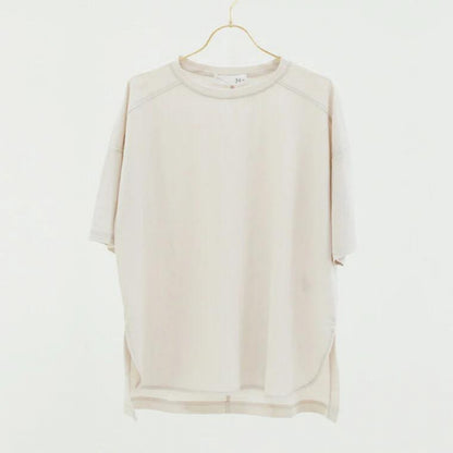 半袖プルオーバー sd001｜Tシャツ｜エクリュ｜オーバーサイズ｜接触冷感｜レーヨン｜Lee.che (リーチェ) ｜LIFE TUNING DAYS（ライフチューニングデイズ）｜