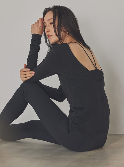 風蘭（ふうらん） Vネック長袖カットソー