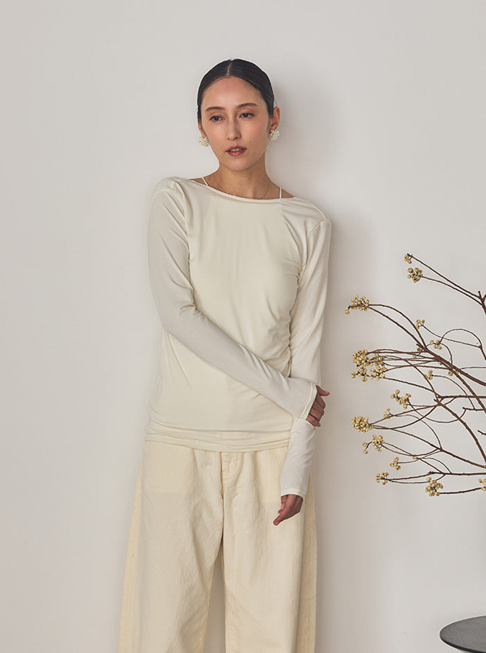 風蘭（ふうらん） Vネック長袖カットソー